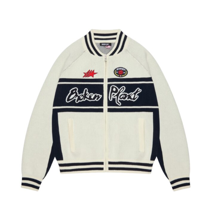 BROKEN PLANET RACER KNIT ZIP-UP