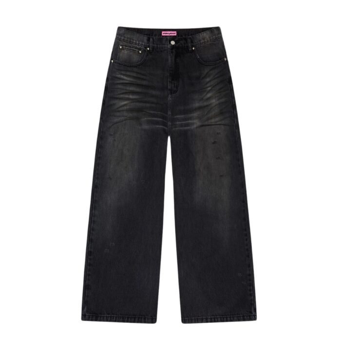 BROKEN PLANET WIDE LEG DENIM JEANS