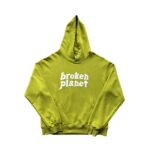 Broken Planet Women's Green Hoodie