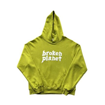 Broken Planet Women's Green Hoodie