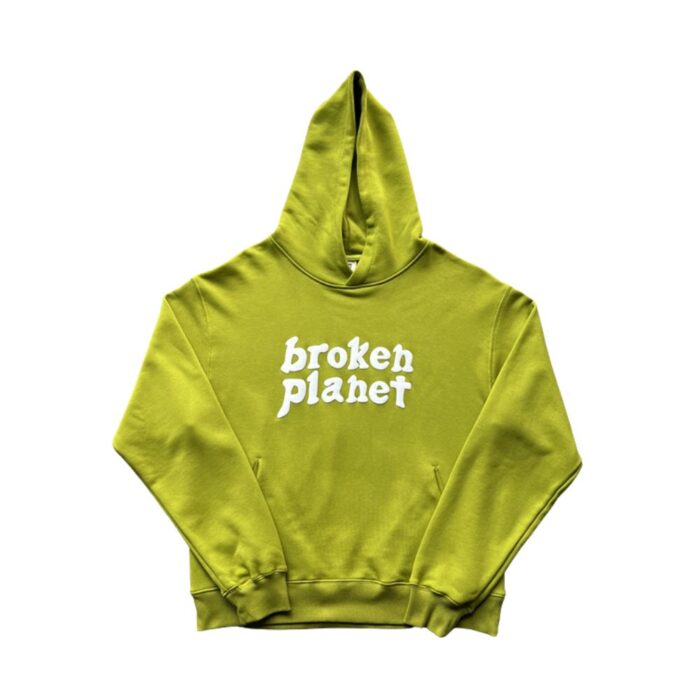 Broken Planet Women's Green Hoodie