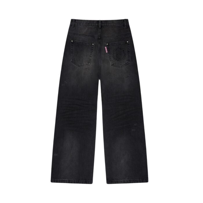BROKEN PLANET WIDE LEG DENIM JEANS