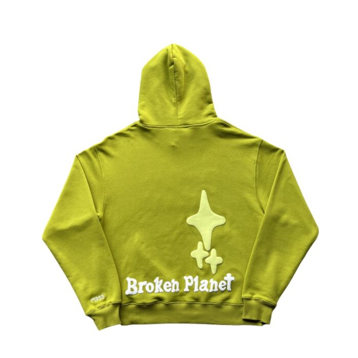 Broken Planet Women's Green Hoodie