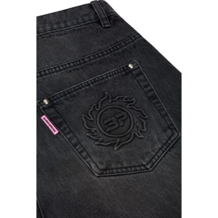 BROKEN PLANET WIDE LEG DENIM JEANS
