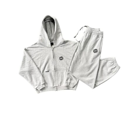 Broken Planet Heather Grey Sun Zip-Up Tracksuit