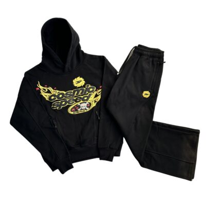 Broken Planet ‘Cosmic Speed’ Midnight Black/Yellow Tracksuit