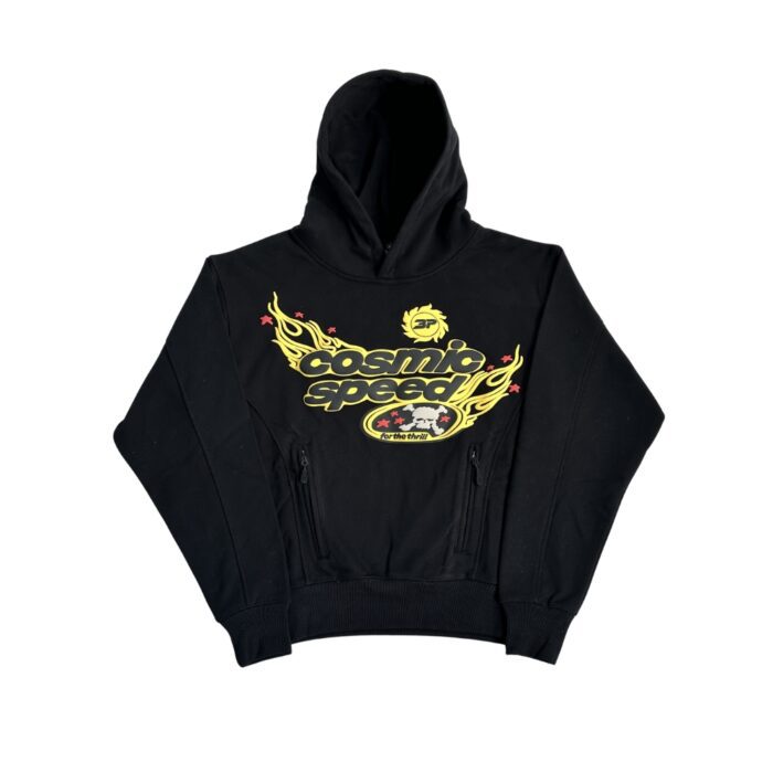 Broken Planet 'Cosmic Speed' Midnight Black/Yellow Tracksuit
