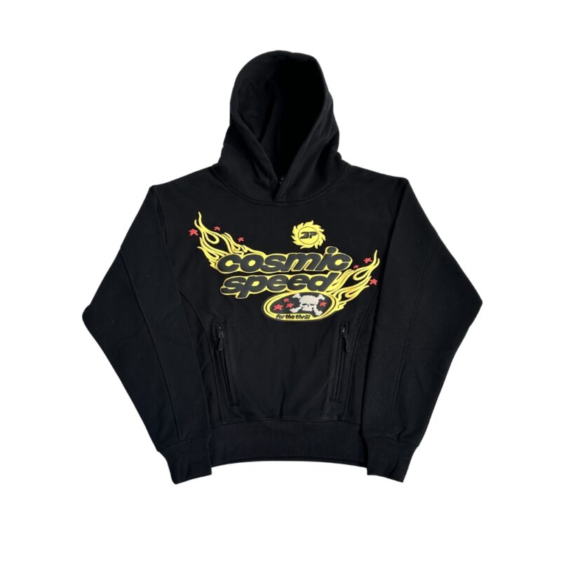 Broken Planet 'Cosmic Speed' Midnight Black/Yellow Tracksuit