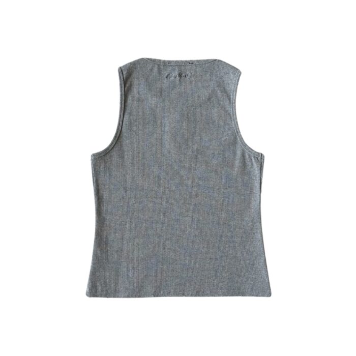 Broken Planet Men’s Washed Grey Ribbed Tank Top