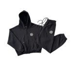 Broken Planet Midnight Black Sun Zip-Up Tracksuit
