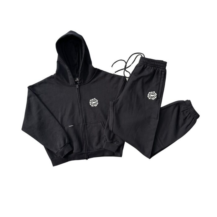 Broken Planet Midnight Black Sun Zip-Up Tracksuit