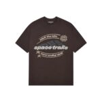 Broken Planet Space Trails Mocha Brown T Shirt
