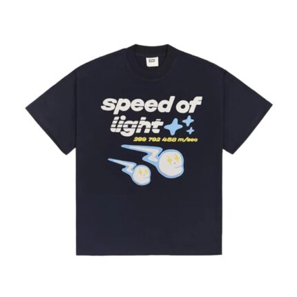 Broken Planet Speed of Light Midnight Black T Shirt