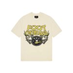Broken Planet Foot On The Gas Vanilla White T Shirt