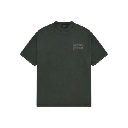 Broken Planet Basics Washed Soot Black T Shirt