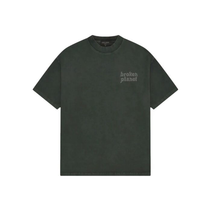Broken Planet Basics Washed Soot Black T Shirt