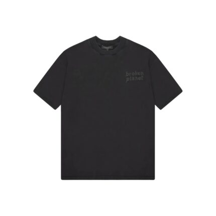 Broken Planet Basics Washed Midnight Black T Shirt