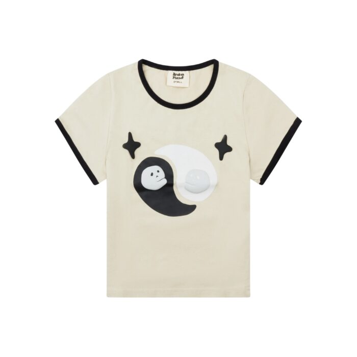 Broken Planet Find Your Balance Bone White Kids T Shirt