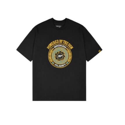 Broken Planet Crest Midnight Black T Shirt