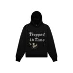 Broken Planet Trapped In Time Soot Black Hoodie