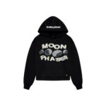 Broken Planet Midnight Black Moon Phases Hoodie