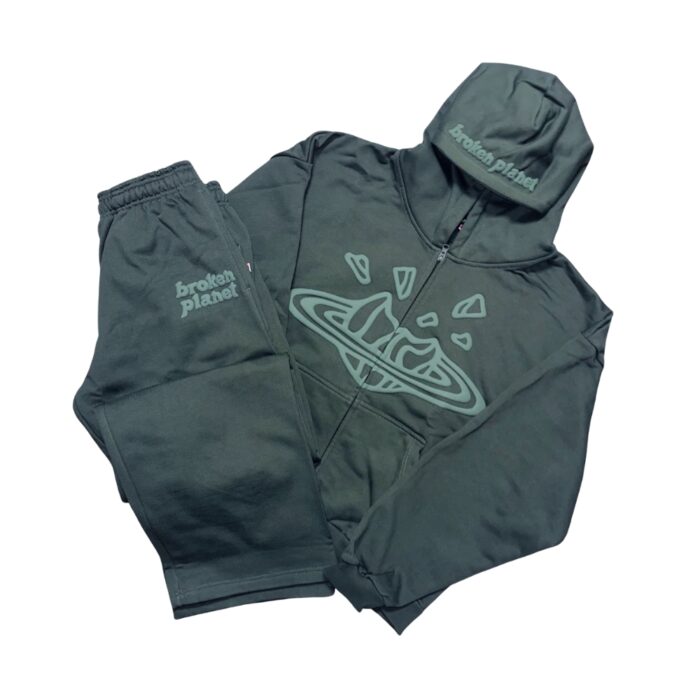 Broken Planet Emerald Green Tracksuit