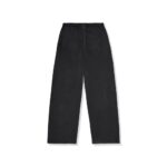 Broken Planet Basics Wide Leg Washed Midnight Black Sweatpants