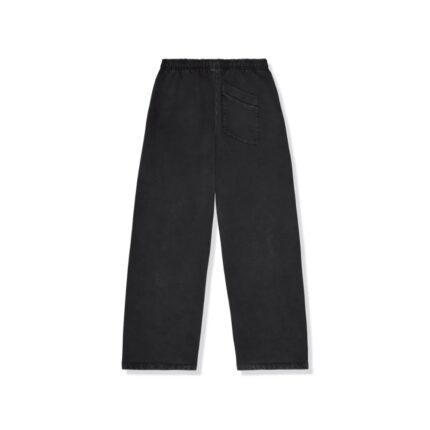 Broken Planet Basics Wide Leg Washed Midnight Black Sweatpants