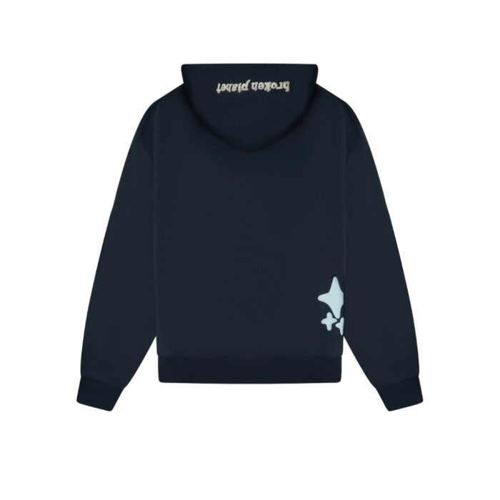 Broken Planet Into The Abyss Outer Space Blue Hoodie