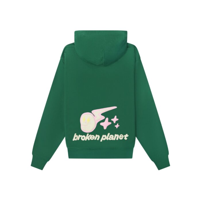 Broken Planet Speed Of Light Hoodie Malachite Green