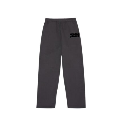 Broken Planet Straight Leg Soot Black Sweatpants