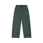 Broken Planet Basics Wide Leg Washed Emerald Sweatpants