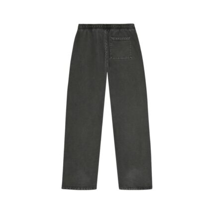 Broken Planet Basics Straight Leg Washed Soot Black Sweatpants