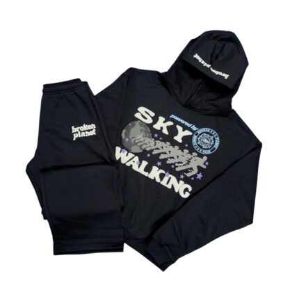 Broken Planet Sky Walking Midnight Black Tracksuit
