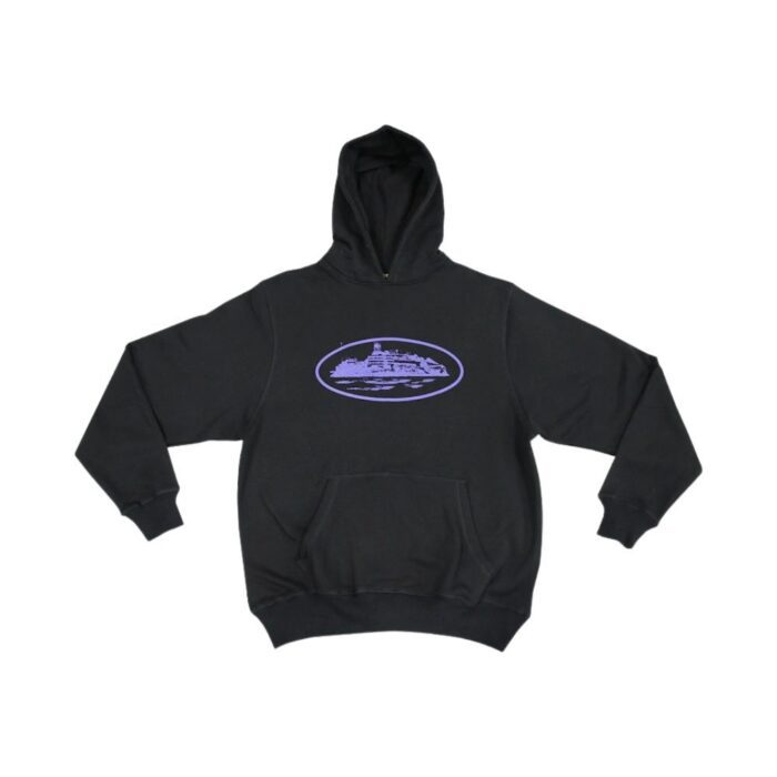 Corteiz Alcatraz Hoodie Black/Purple