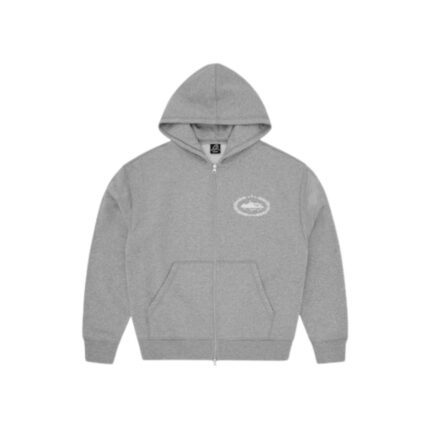 Corteiz Superior Royale Zip Hoodie Heather Grey