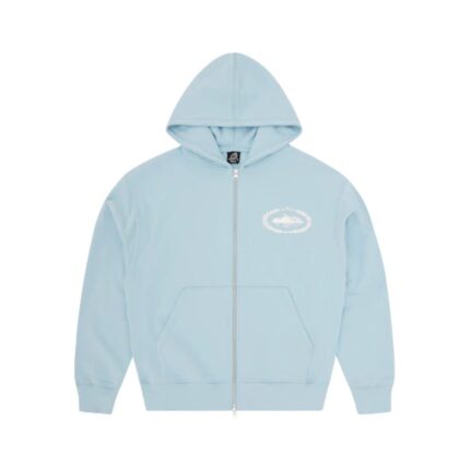 Corteiz Superior Royale Zip Hoodie Baby Blue
