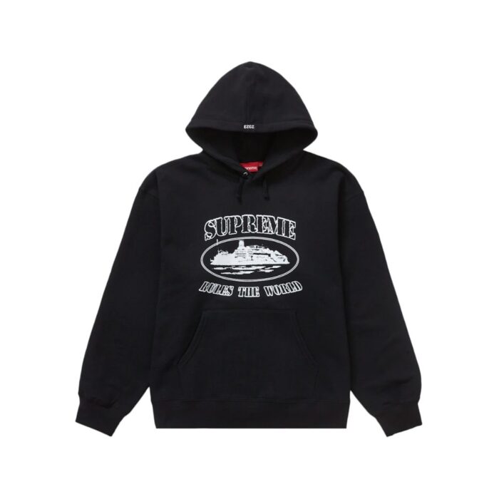 Supreme Corteiz Rules The World Hoodie Black