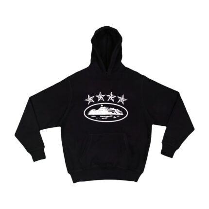 Corteiz 4Starz Alcatraz Hoodie Black