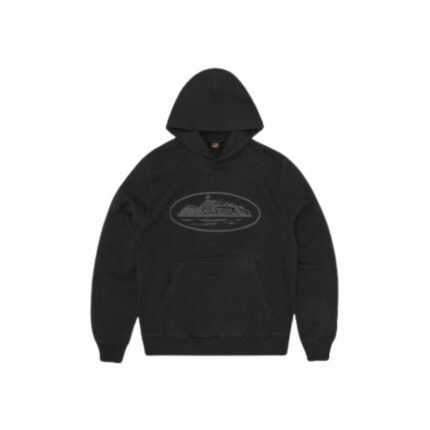 Corteiz Alcatraz V2 Hoodie Triple Black