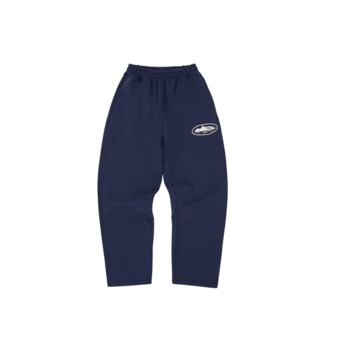 CORTEIZ ISLAND PUFF PRINT OPEN HEM SWEATPANT NAVY