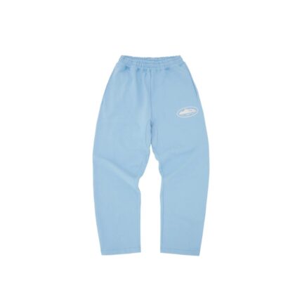 CORTEIZ ISLAND PUFF PRINT OPEN HEM SWEATPANT BABY BLUE