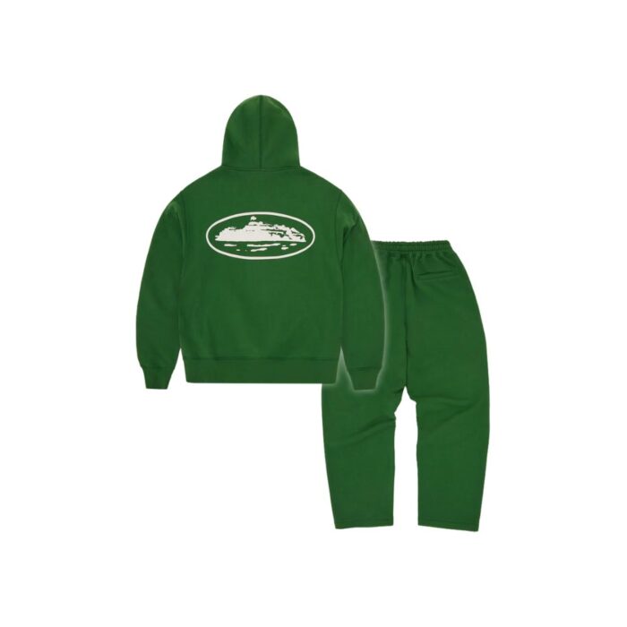 Corteiz Island Puff Print Tracksuit [Green]